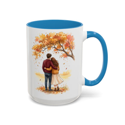 Autumn Couple Under Tree Coffee Mug