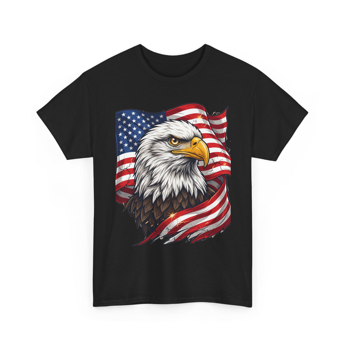 Patriotic Eagle T-Shirt – American Flag Bald Eagle Graphic Tee