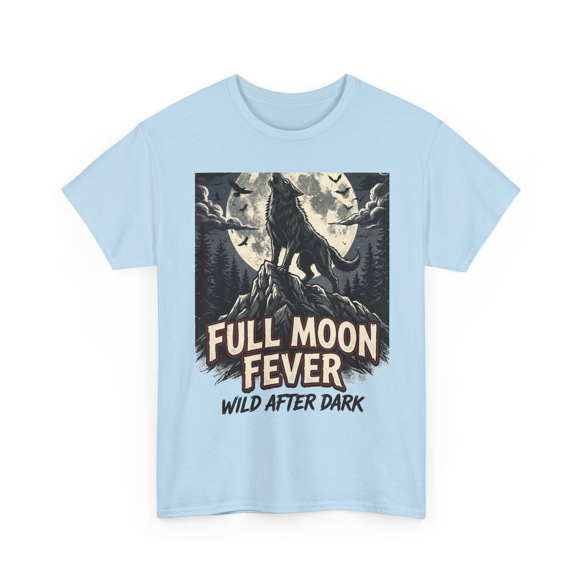 Full Moon Fever Wolf T-Shirt — 'Wild After Dark' Graphic Tee