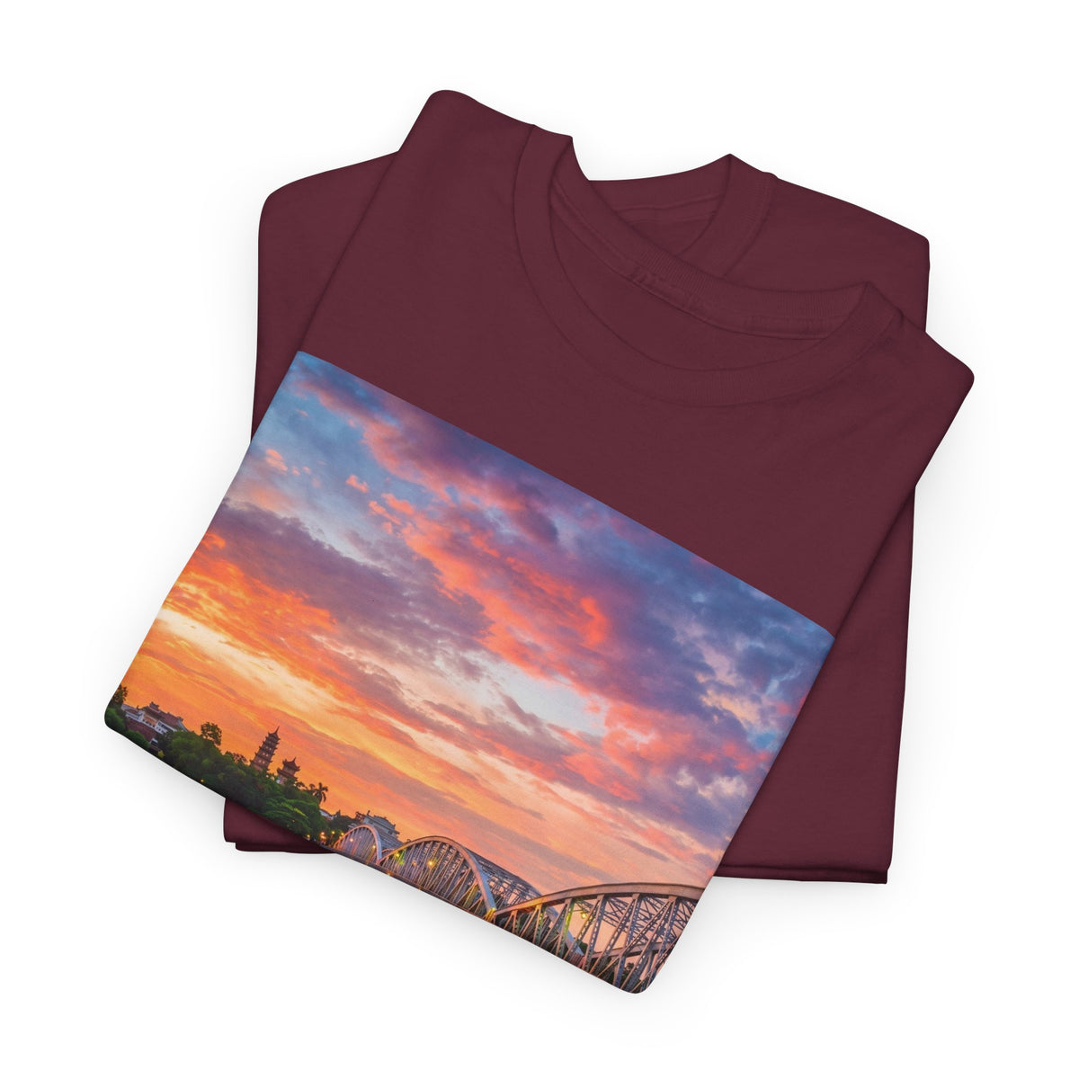 Hue Vietnam Sunset T-Shirt - Scenic Travel Souvenir Tee