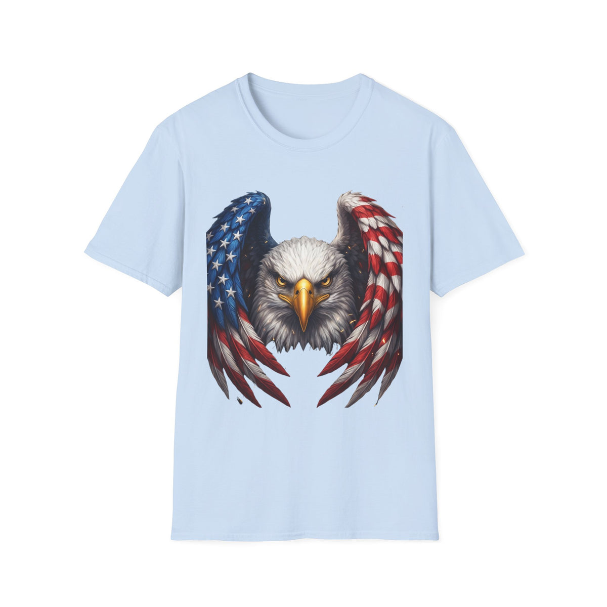 Patriotic Eagle T-Shirt — American Flag Wings Graphic