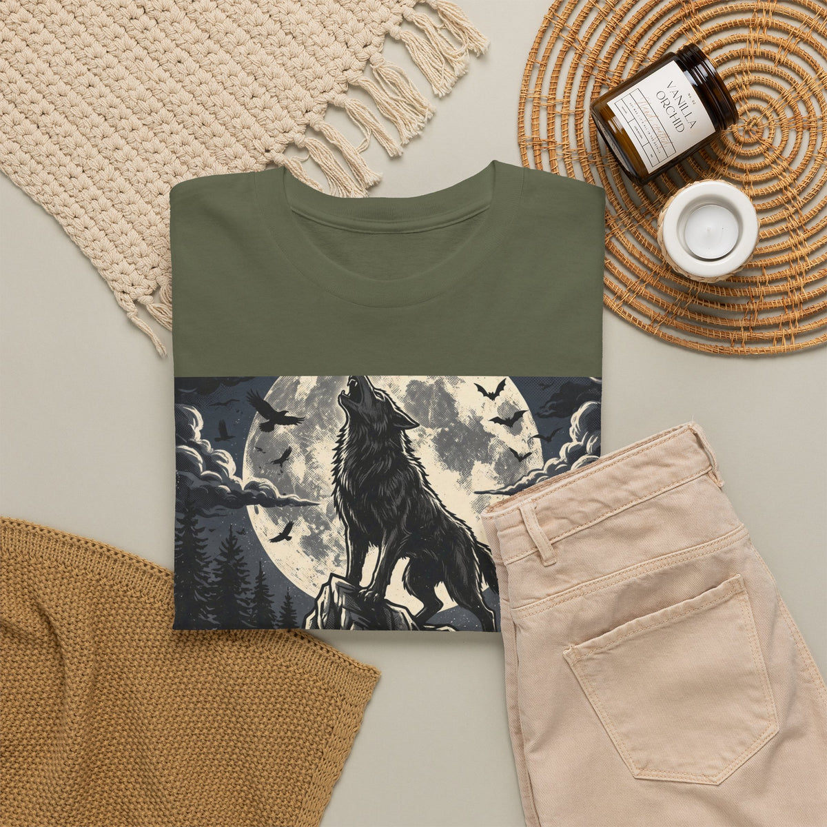 Full Moon Fever Wolf T-Shirt — 'Wild After Dark' Graphic Tee