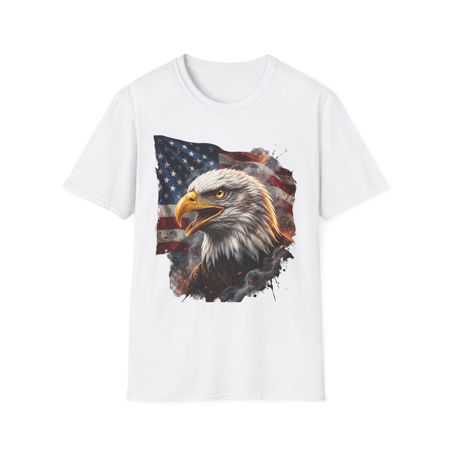 American Bald Eagle T-Shirt — Patriotic USA Flag Graphic Tee
