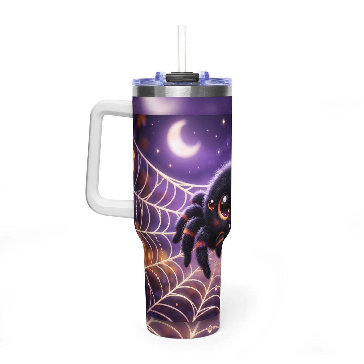 40oz Spider Web Moon Tumbler