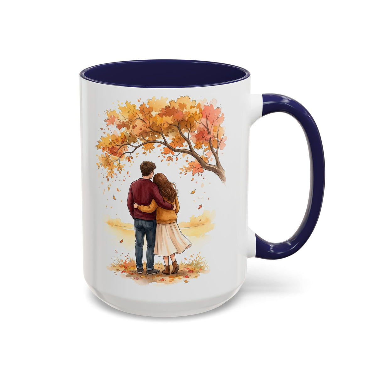 Autumn Couple Under Tree Coffee Mug