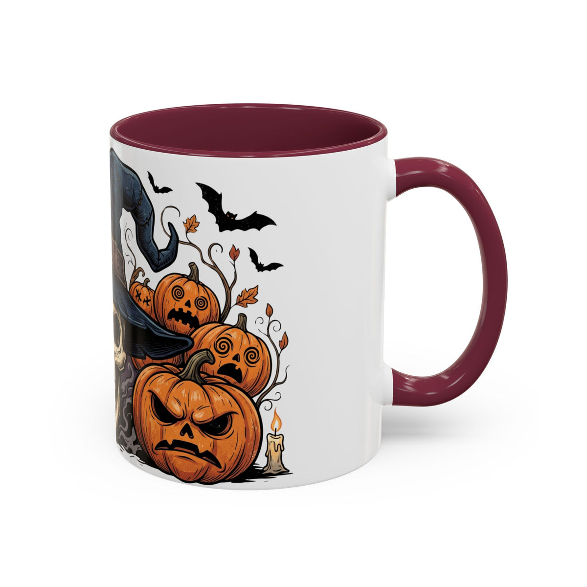 Halloween Skull & Jack-o'-Lantern Mug (11oz/15oz)