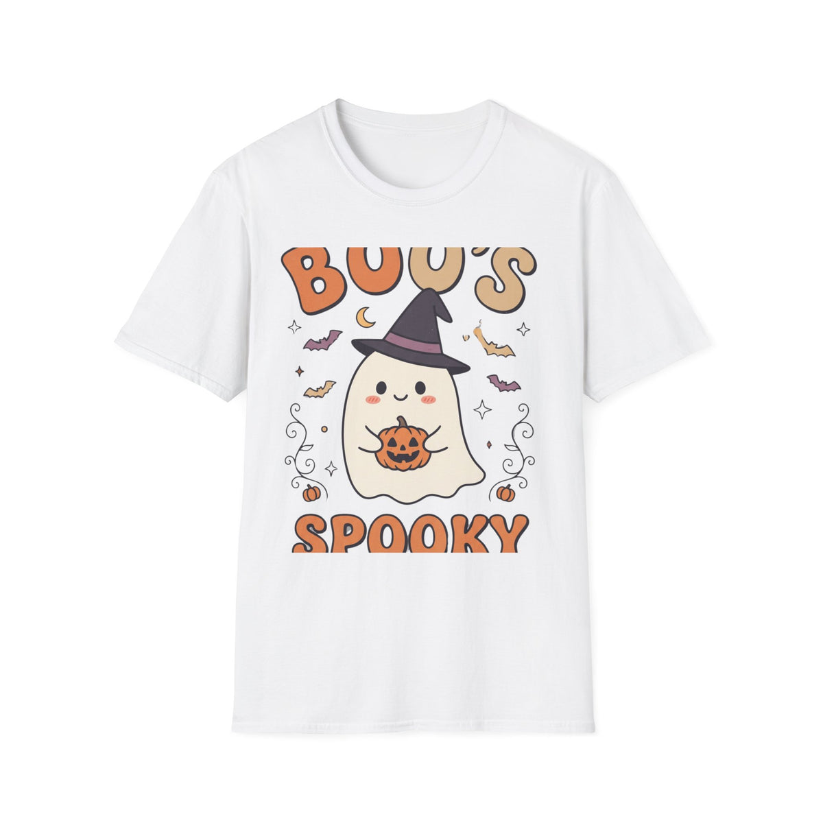 Halloween Ghost T-Shirt — "Boo's Spooky" Cute Witch Ghost Graphic