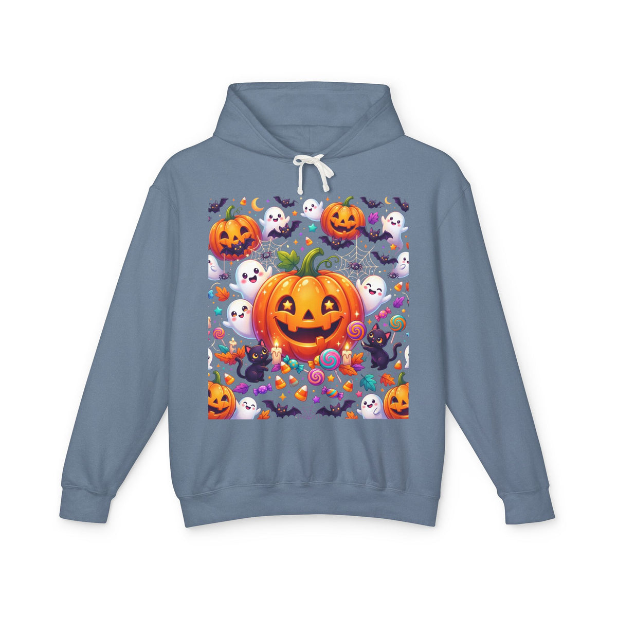Halloween Pumpkin Hoodie — Cute Jack-o'-Lantern Candy Pattern