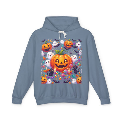 Halloween Pumpkin Hoodie — Cute Jack-o'-Lantern Candy Pattern