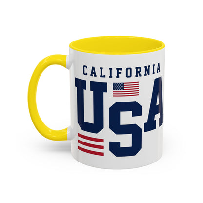 USA California Coffee Mug — Patriotic Accent 11/15oz