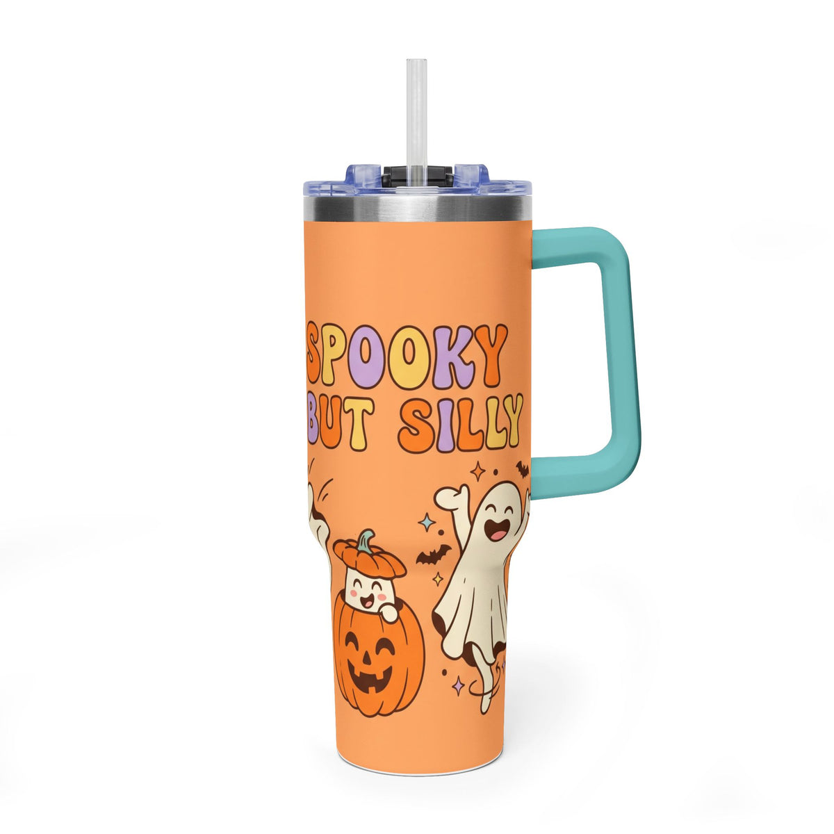 Spooky But Cute Halloween Ghosts 40oz Thermal Tumbler