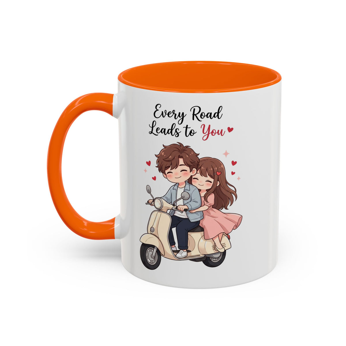 Every Road Leads to You Romantic Couple Coffee Mug