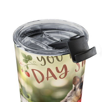 20oz Cute Sugar Glider Strawberry Garden Tumbler