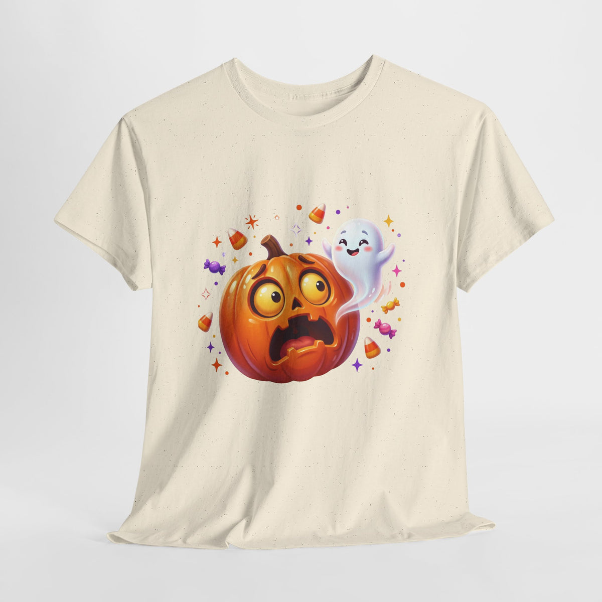 Halloween Pumpkin & Friendly Ghost T-Shirt