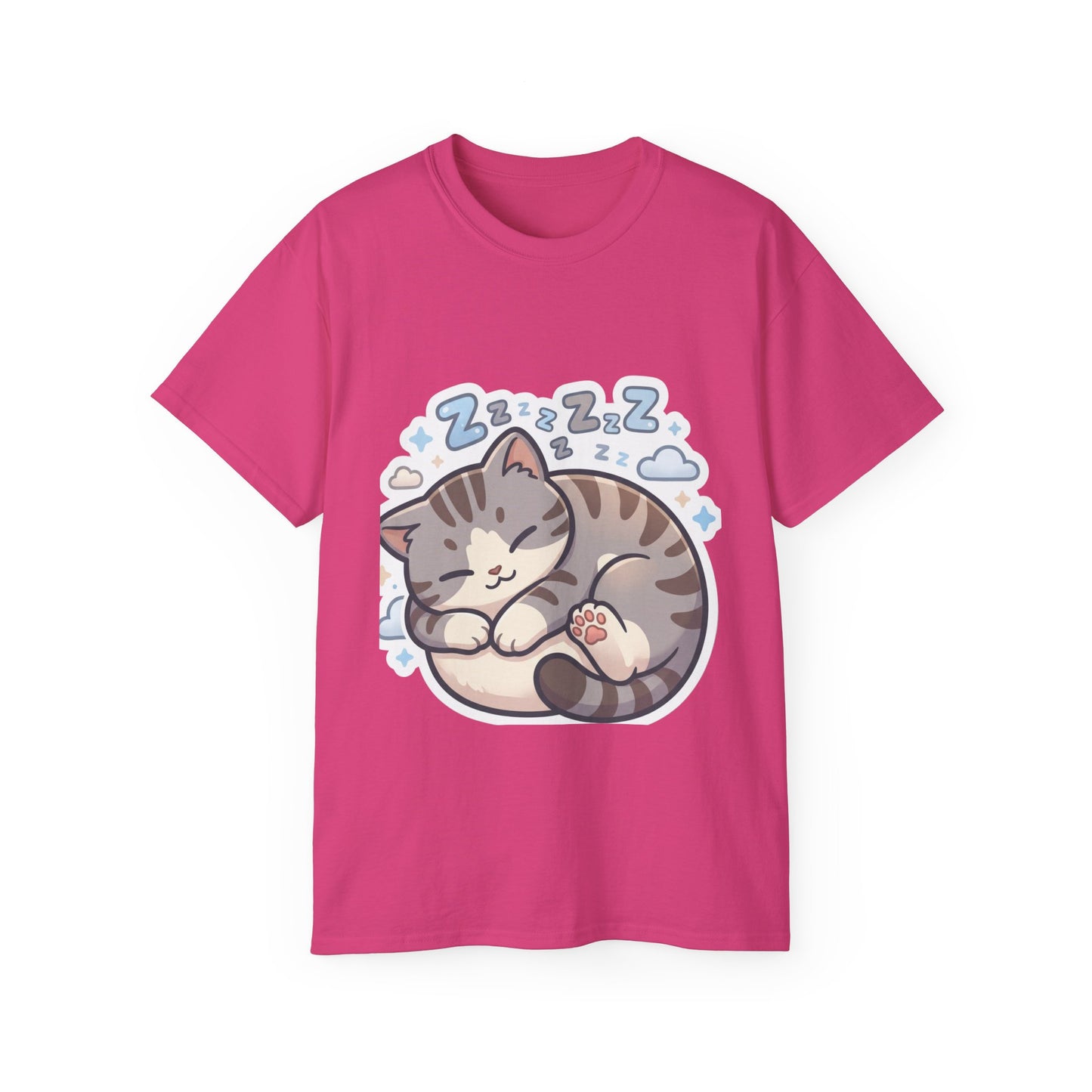 Sleeping Kitty T-Shirt — Cute Sleeping Cat Design (Zzz)