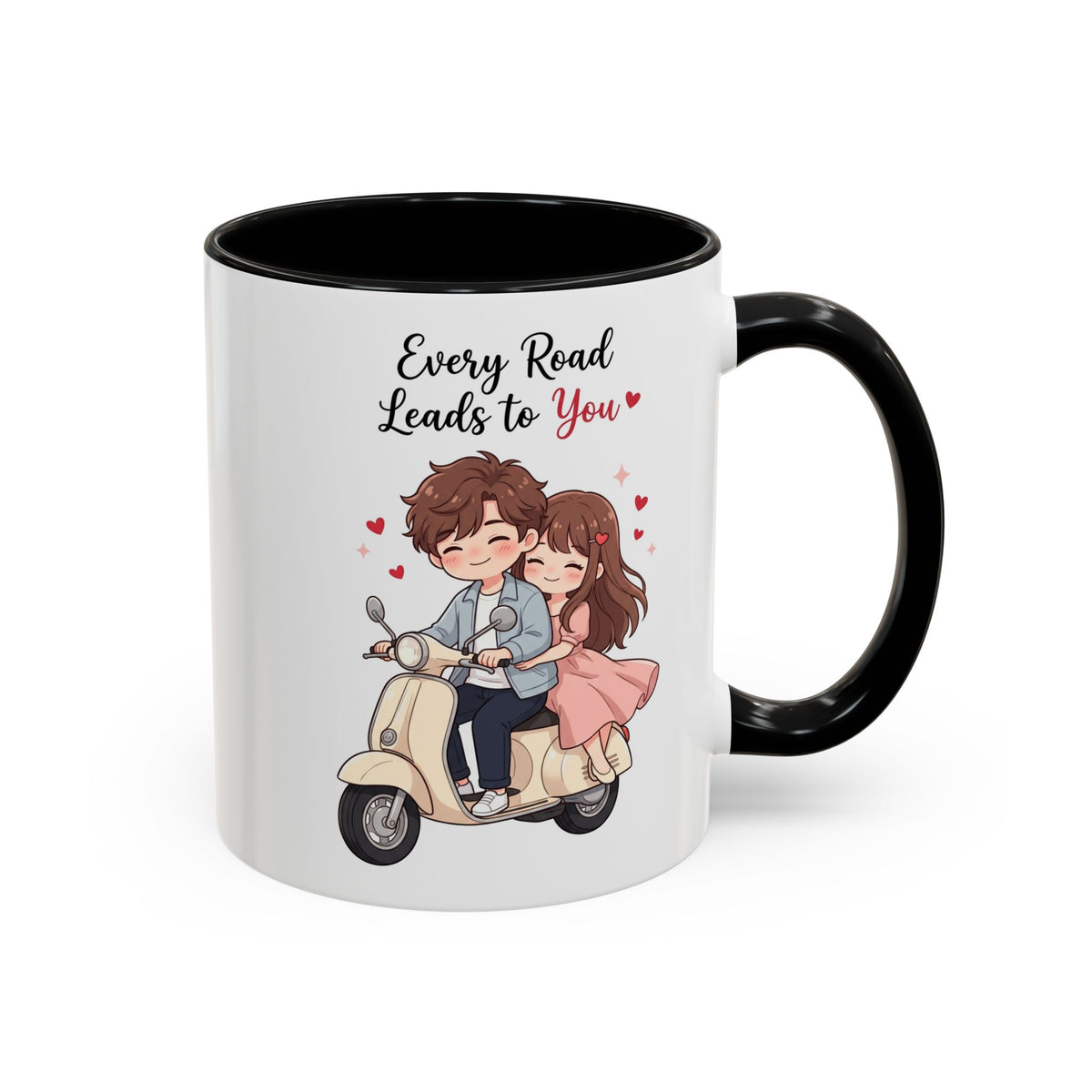 Every Road Leads to You Romantic Couple Coffee Mug