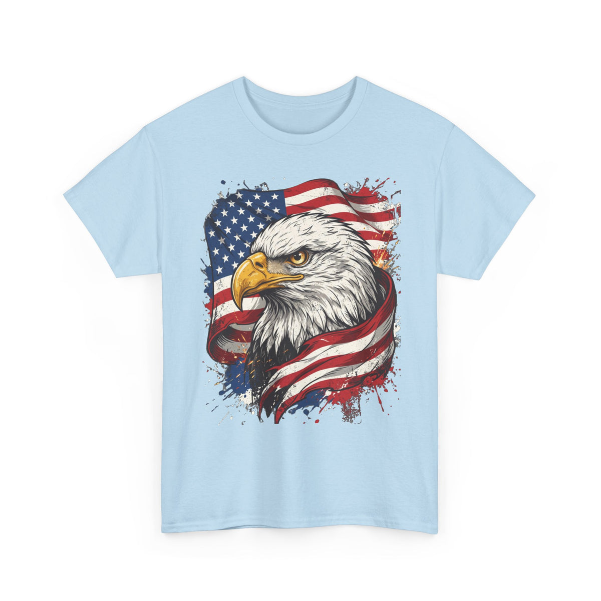 Patriotic Eagle T-Shirt — American Flag Bald Eagle Tee for 4th of July