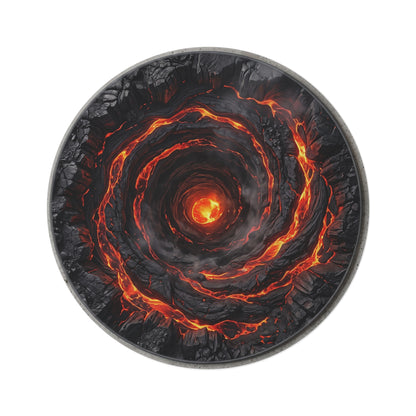 Lava Vortex Round Rug