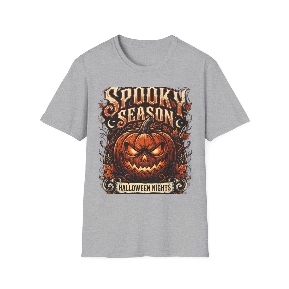 Spooky Season T-Shirt — Vintage Jack-O'-Lantern Halloween Tee