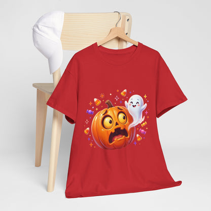 Halloween Pumpkin & Friendly Ghost T-Shirt