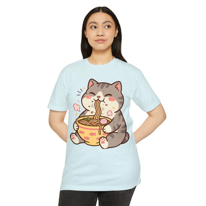 Cute Cat Eating Ramen T-Shirt