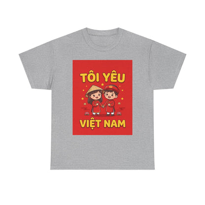 T-Shirt - "Tôi Yêu Việt Nam" Cute Couple Vietnam Pride Tee