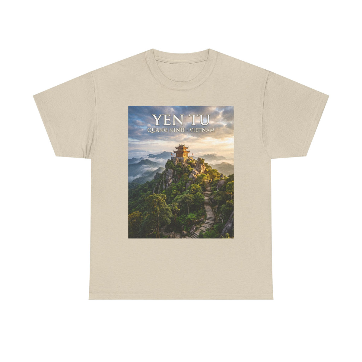 Yen Tu Mountain Scenic Tee – 'YEN TU: Listen to the Silence' Travel Photography T-Shirt