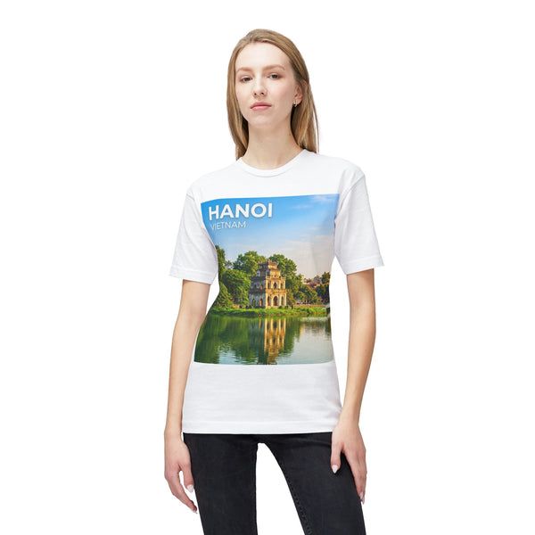 Hanoi Vietnam Travel T-Shirt – Hoan Kiem Lake Temple Photo Tee
