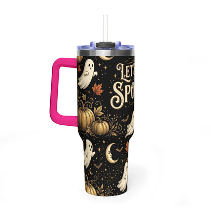 Let’s Get Spooky Halloween Ghosts 40oz Tumbler