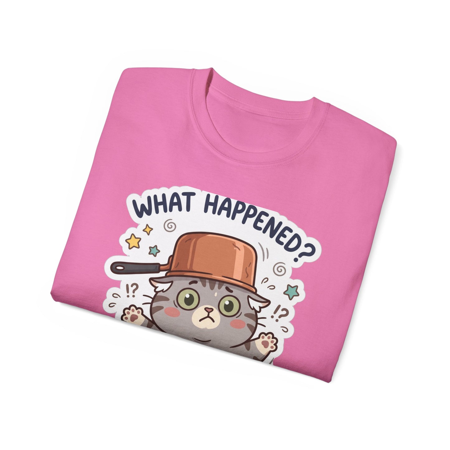 What Happened? Cute Kitten Graphic Tee