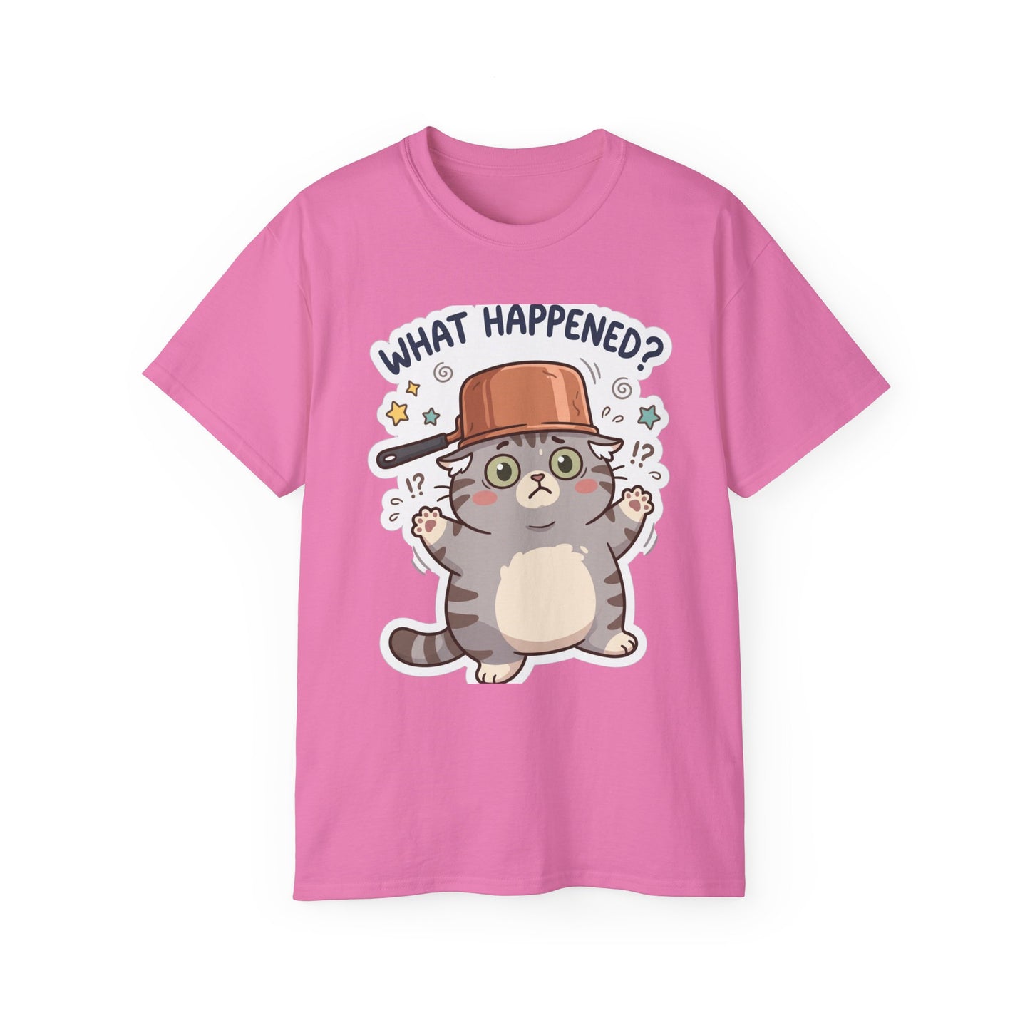 What Happened? Cute Kitten Graphic Tee