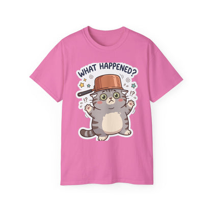 What Happened? Cute Kitten Graphic Tee
