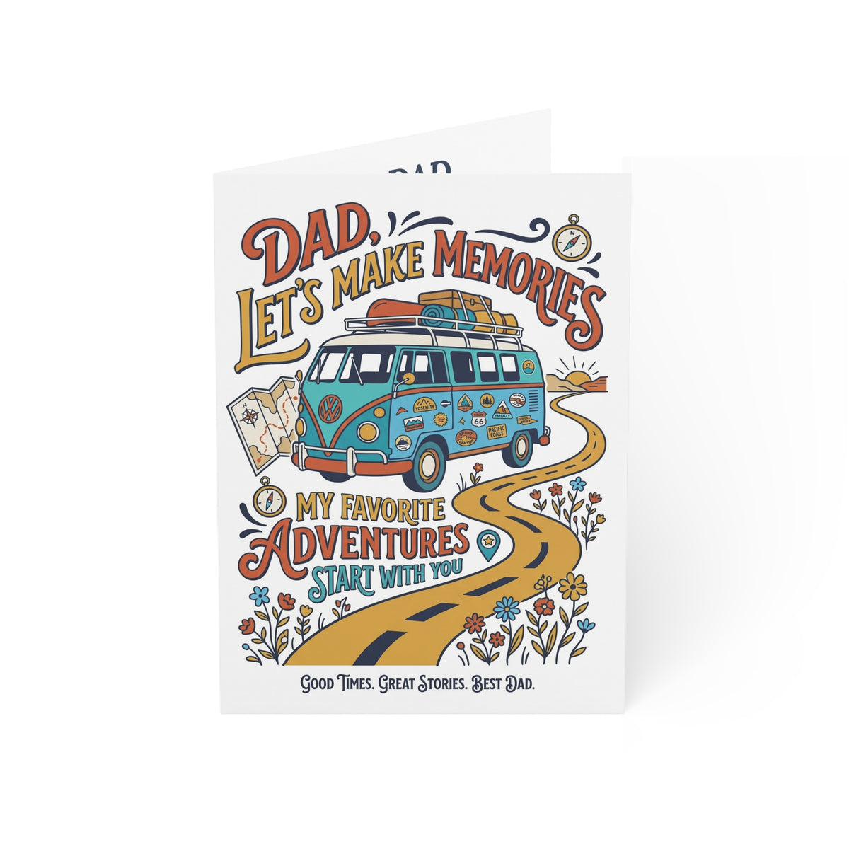 Dad Let’s Make Memories Greeting Card – Adventure-Themed Father’s Day Card