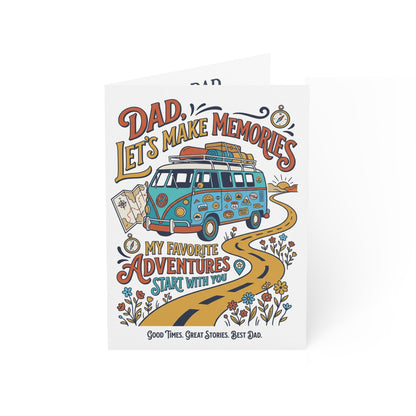 Dad Let’s Make Memories Greeting Card – Adventure-Themed Father’s Day Card