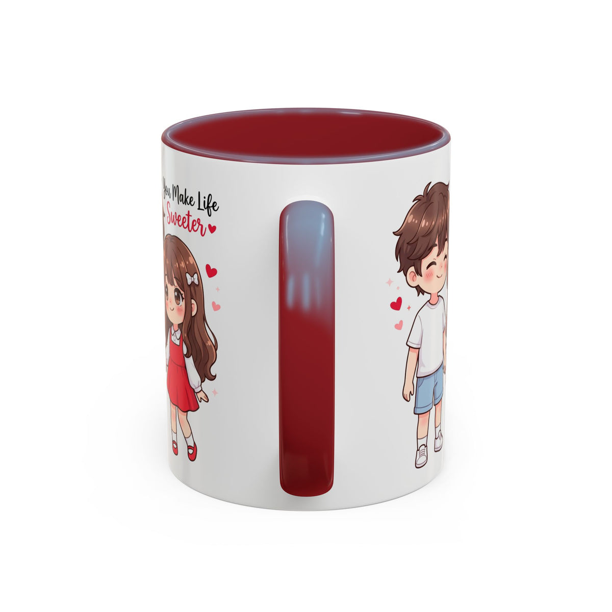 You Make Life Sweeter Couple Coffee Mug