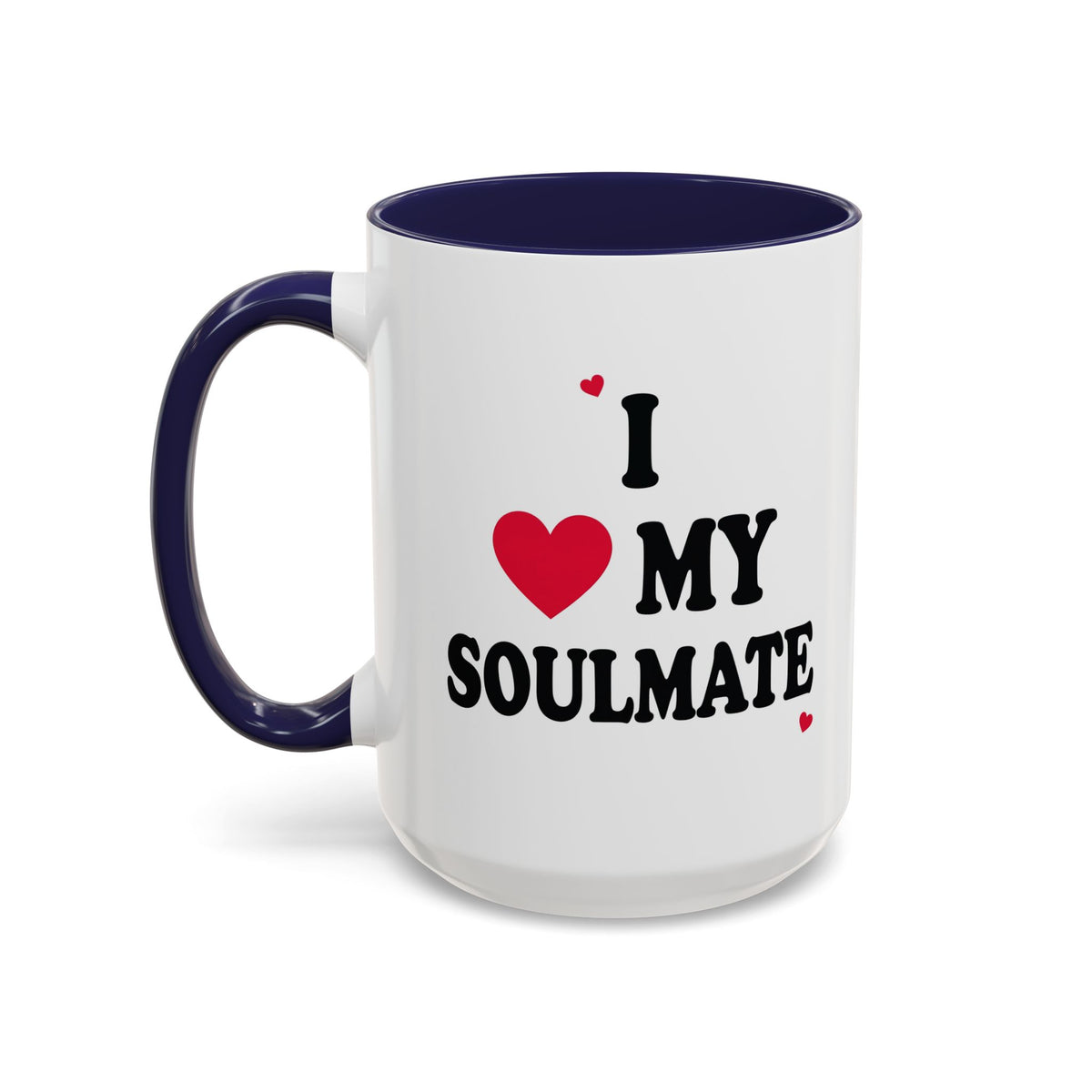 I Love My Soulmate Accent Coffee Mug