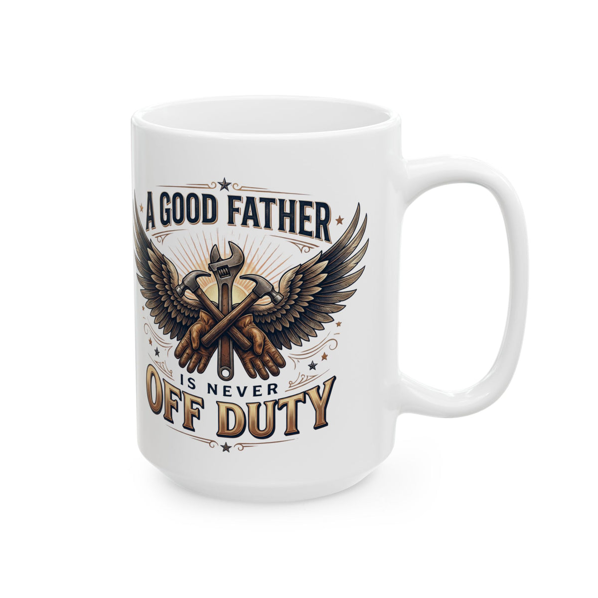 A Good Father Is a Great Man Eagle Mug