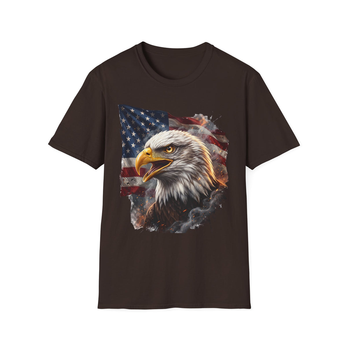 American Bald Eagle T-Shirt — Patriotic USA Flag Graphic Tee
