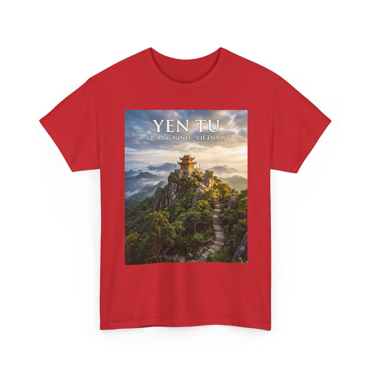 Yen Tu Mountain Scenic Tee – 'YEN TU: Listen to the Silence' Travel Photography T-Shirt