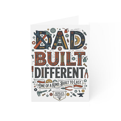 World’s Greatest Dad Built Different Greeting Card