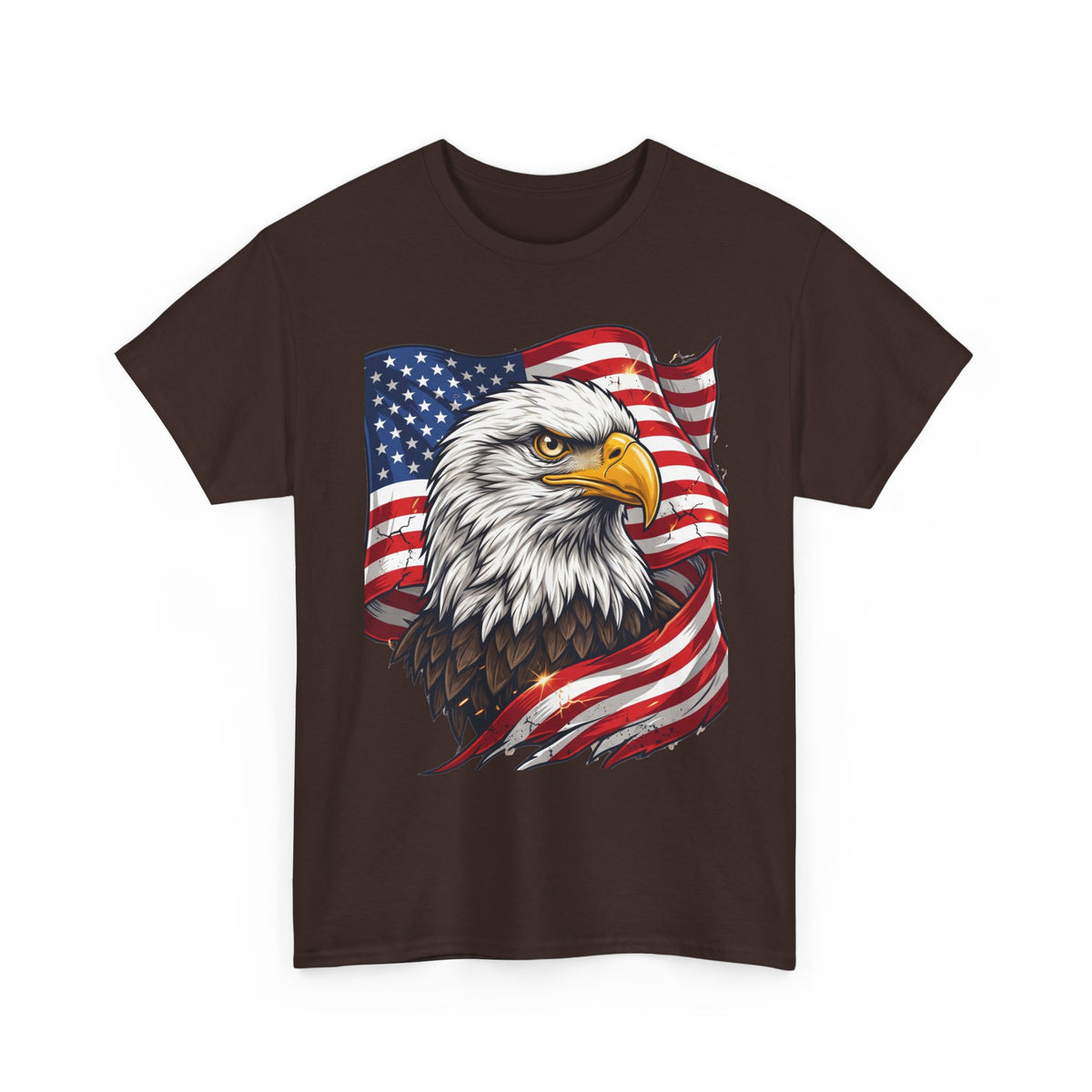 Patriotic Eagle T-Shirt – American Flag Bald Eagle Graphic Tee