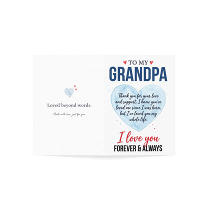 To My Grandpa Greeting Card – I Love You Forever & Always