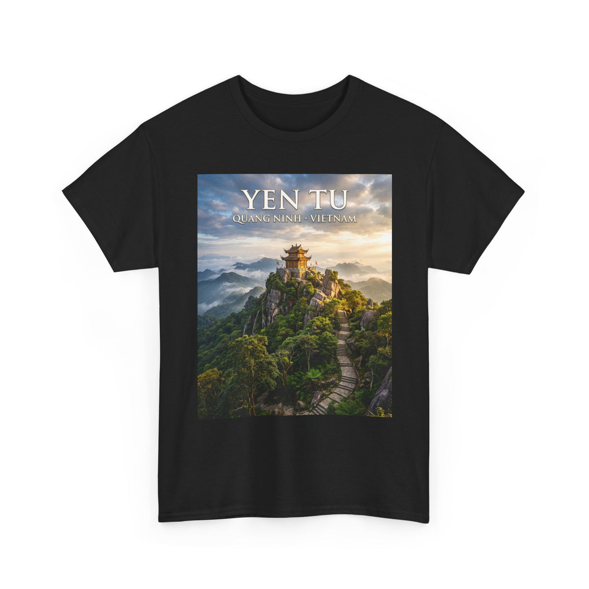 Yen Tu Mountain Scenic Tee – 'YEN TU: Listen to the Silence' Travel Photography T-Shirt