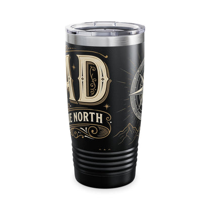 20oz Black and Gold “Dad” Ringneck Tumbler