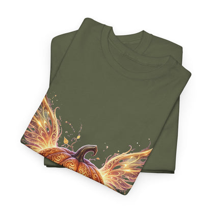 Halloween Pumpkin Tee — Winged Jack-O'-Lantern Graphic Shirt