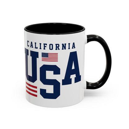 USA California Coffee Mug — Patriotic Accent 11/15oz