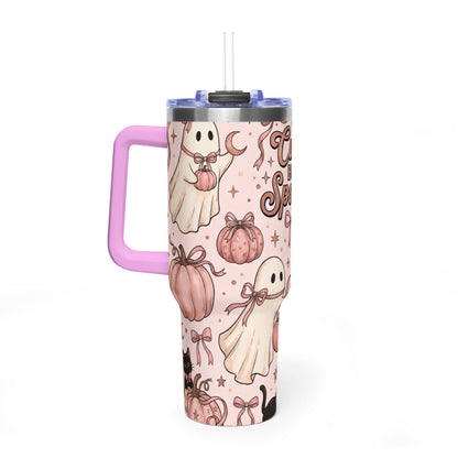 Cute But Spooky Ghosts & Pumpkins 40oz Tumbler