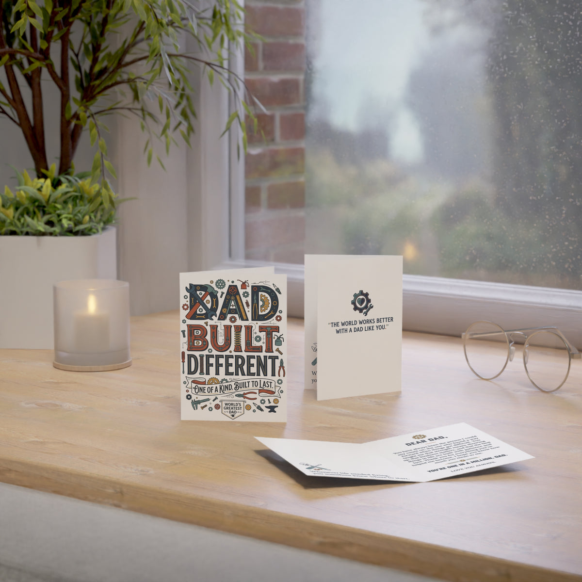 World’s Greatest Dad Built Different Greeting Card