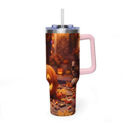 Halloween Pumpkin Jack-O’-Lantern 40oz Thermal Tumbler