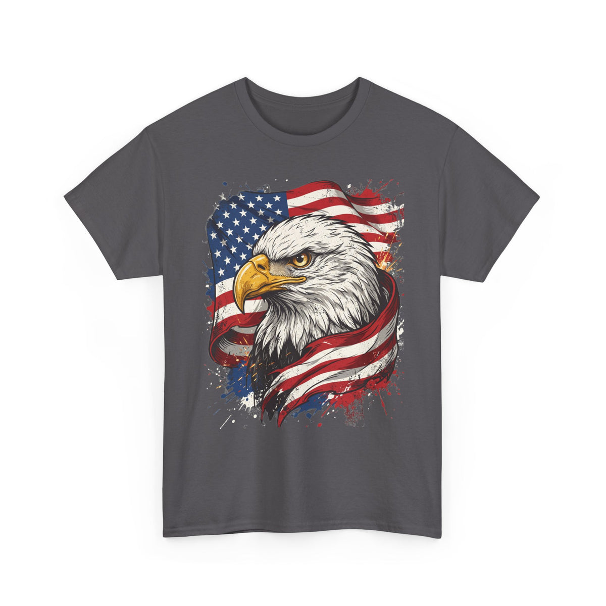 Patriotic Eagle T-Shirt — American Flag Bald Eagle Tee for 4th of July